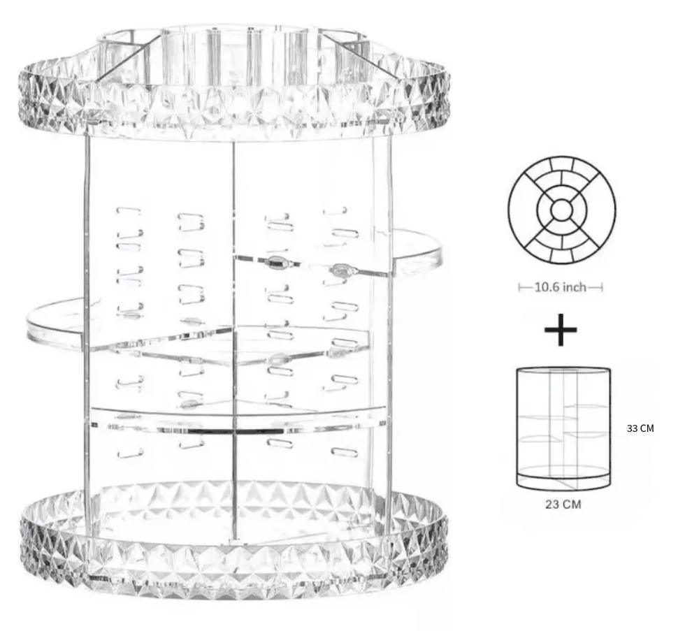 Makeup stand holder 360