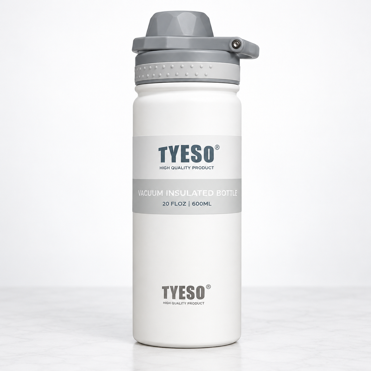 TYESO 600ml Vacuum Insulated Bottle with Carry Handle