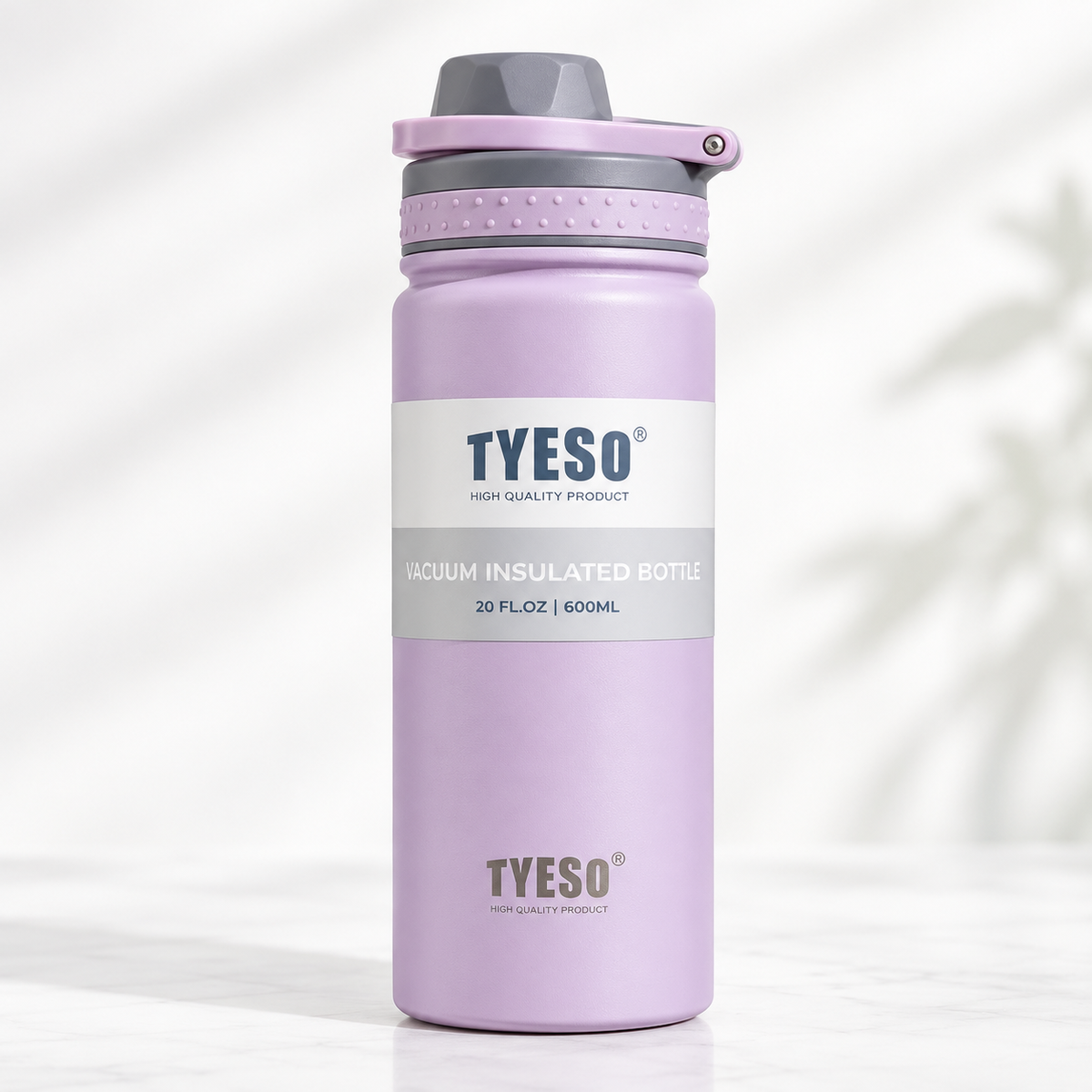 TYESO 600ml Vacuum Insulated Bottle with Carry Handle