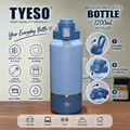 TYESO 1200ml Vacuum Insulated Bottle with Folding Handle