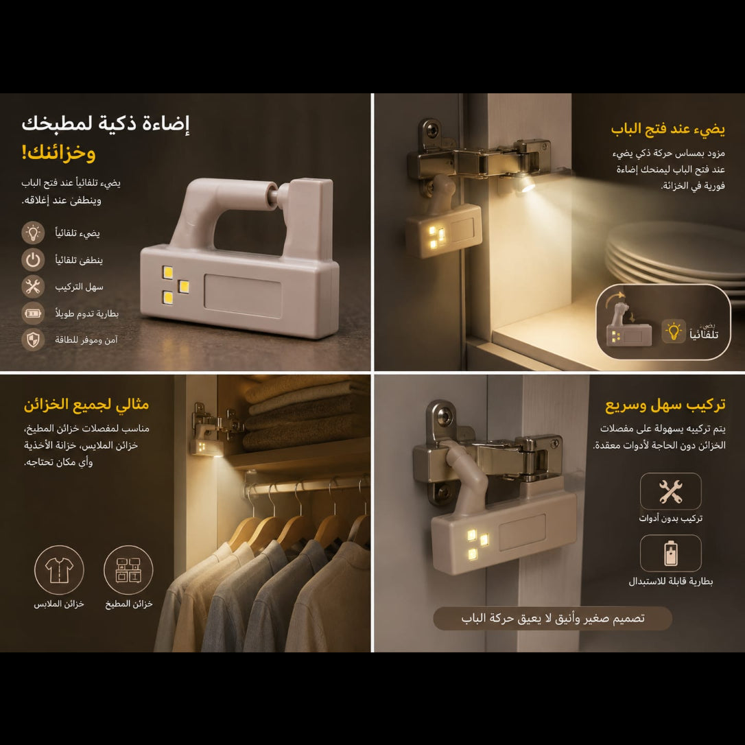 Beiryta Automatic Cabinet Hinge LED Light