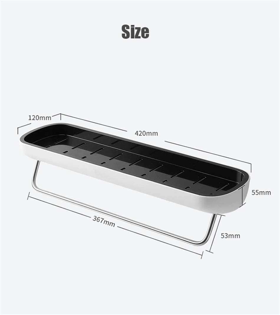 Measurement chart of a kitchen sink caddy with dimensions on a white background