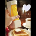 Using the Beiryta Butter Slice Pro to dispense a perfect butter slice onto toast