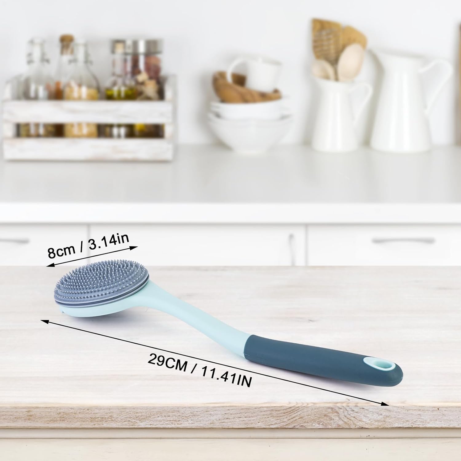 Beiryta Double-Sided Silicone Dishwashing Brush