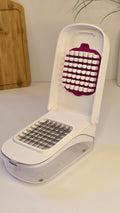 Beiryta Easy-Press Vegetable Chopper with cutting grid and container