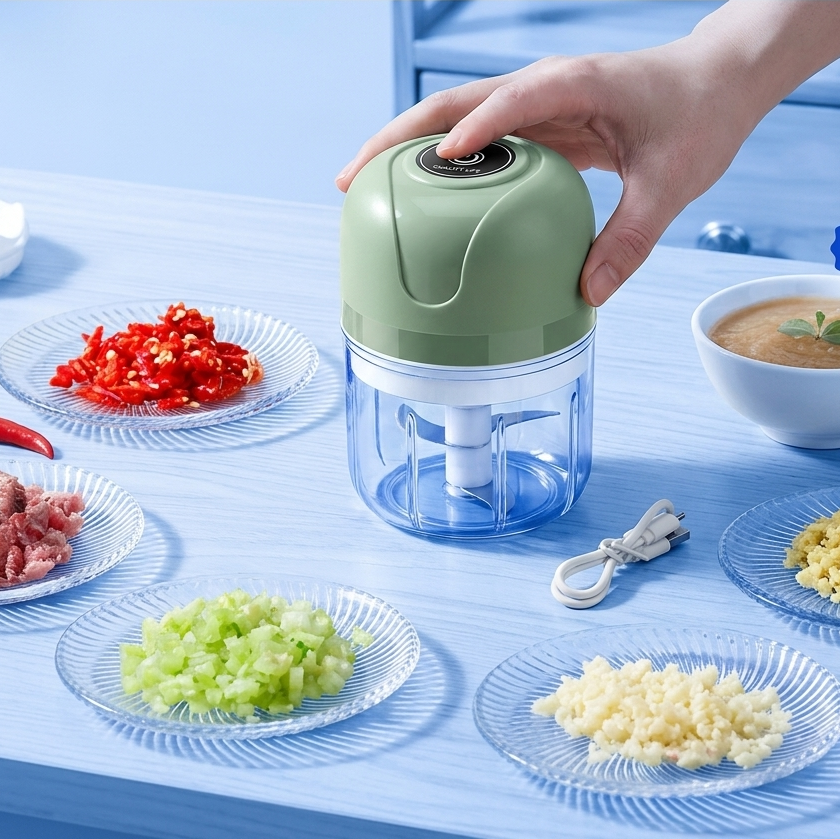 Beiryta 250ml USB Rechargeable Mini Food Chopper