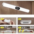 Beiryta rechargeable LED light bar showing adhesive magnetic installation and adjustable angle