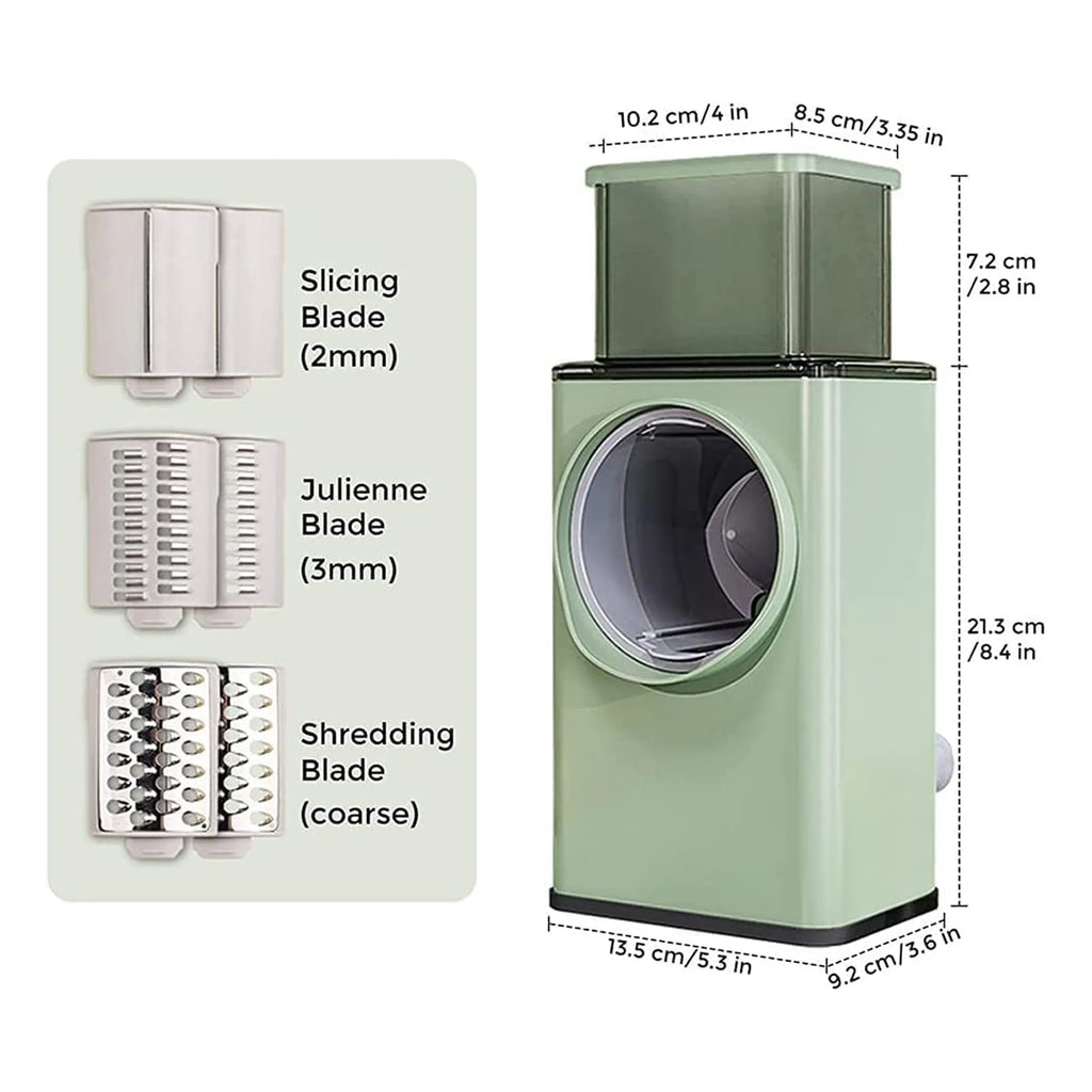 Beiryta Manual Rotary Slicer & Grater – 3 Drums