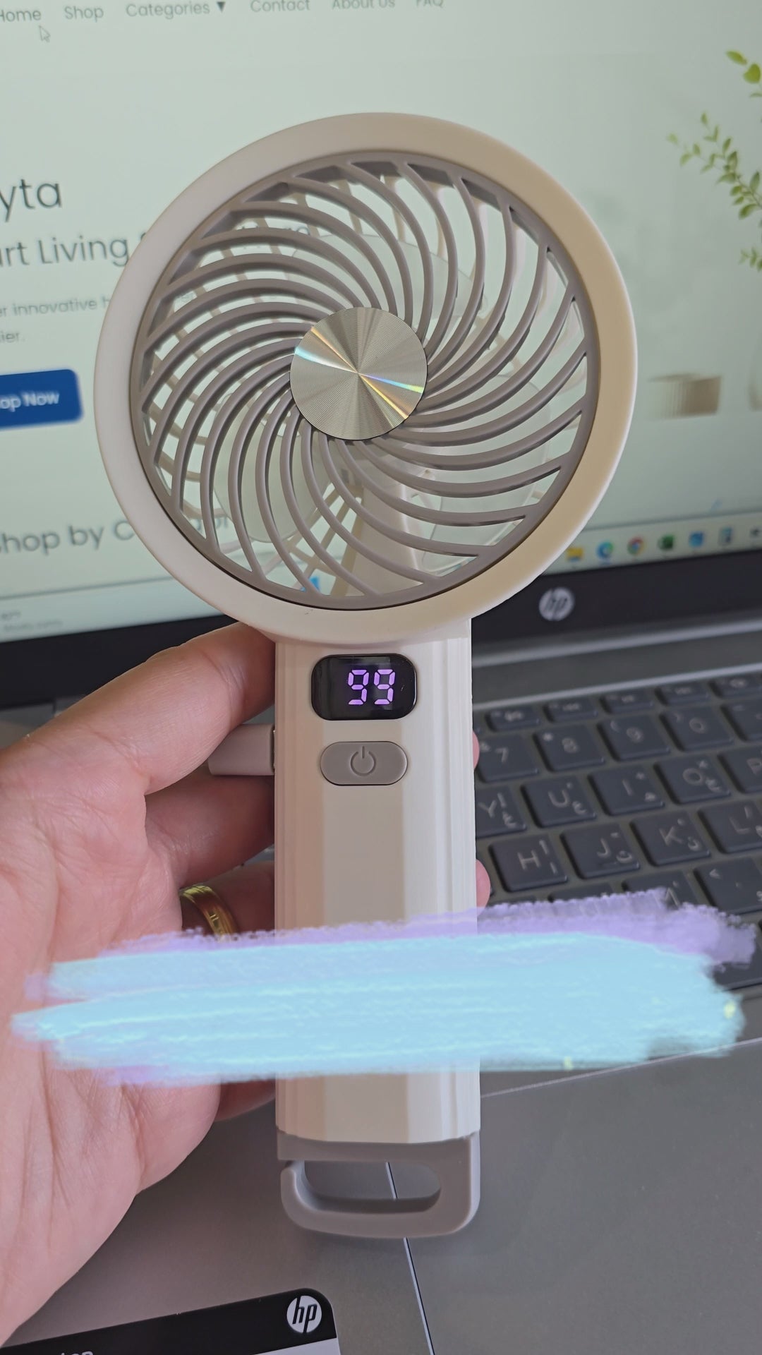 beiryta-rechargeable-handheld-fan-video-demo